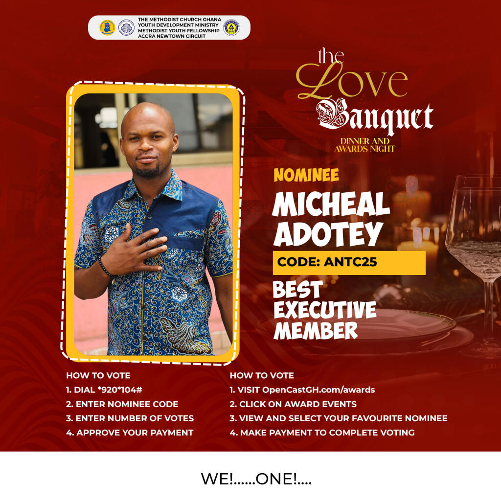 Photo of Bro. Adotey, nominee code ANTC25