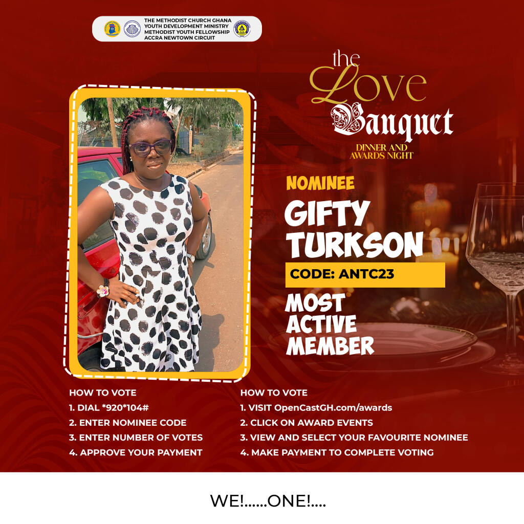 Photo of Sis. Gifty, nominee code ANTC35